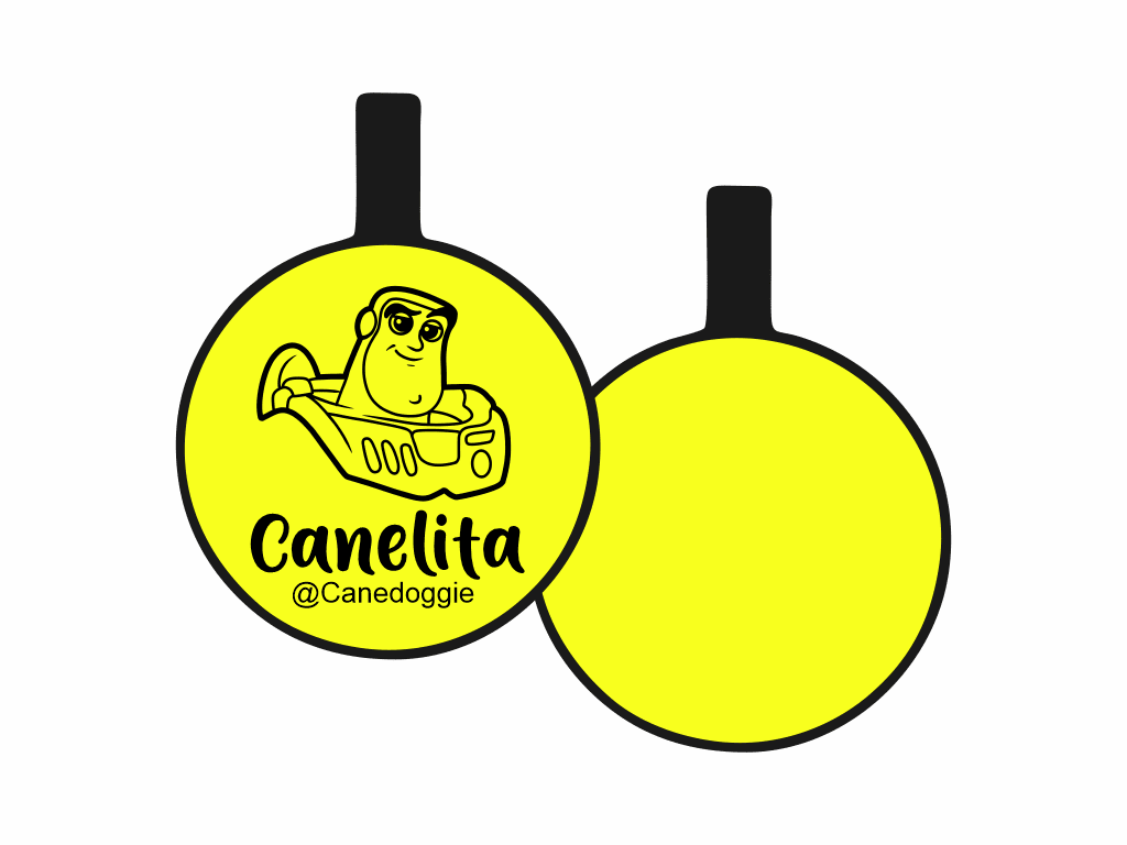 PLACA DE IDENTIFICACIÓN CIRCULO - BUZZ LIGHTYEAR7