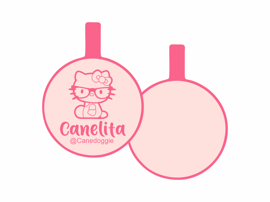 PLACA DE IDENTIFICACIÓN CIRCULO - DOCTOR HELLO KITTY13