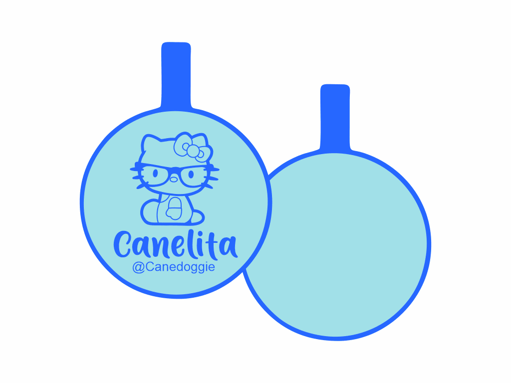 PLACA DE IDENTIFICACIÓN CIRCULO - DOCTOR HELLO KITTY14