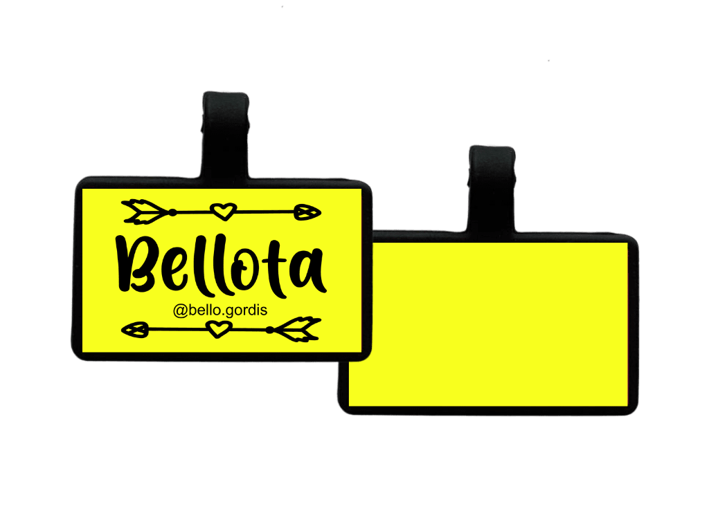 PLACA DE IDENTIFICACIÓN RECTÁNGULO - FLECHAS7