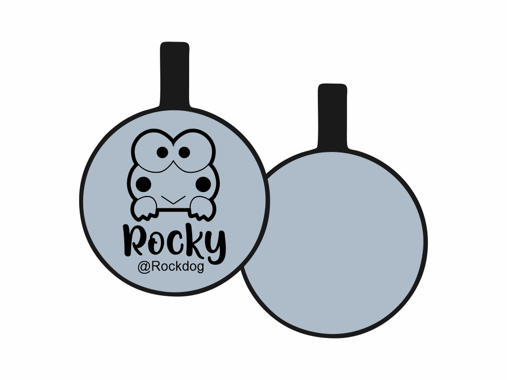 PLACA DE IDENTIFICACIÓN CIRCULO - FROOGY6