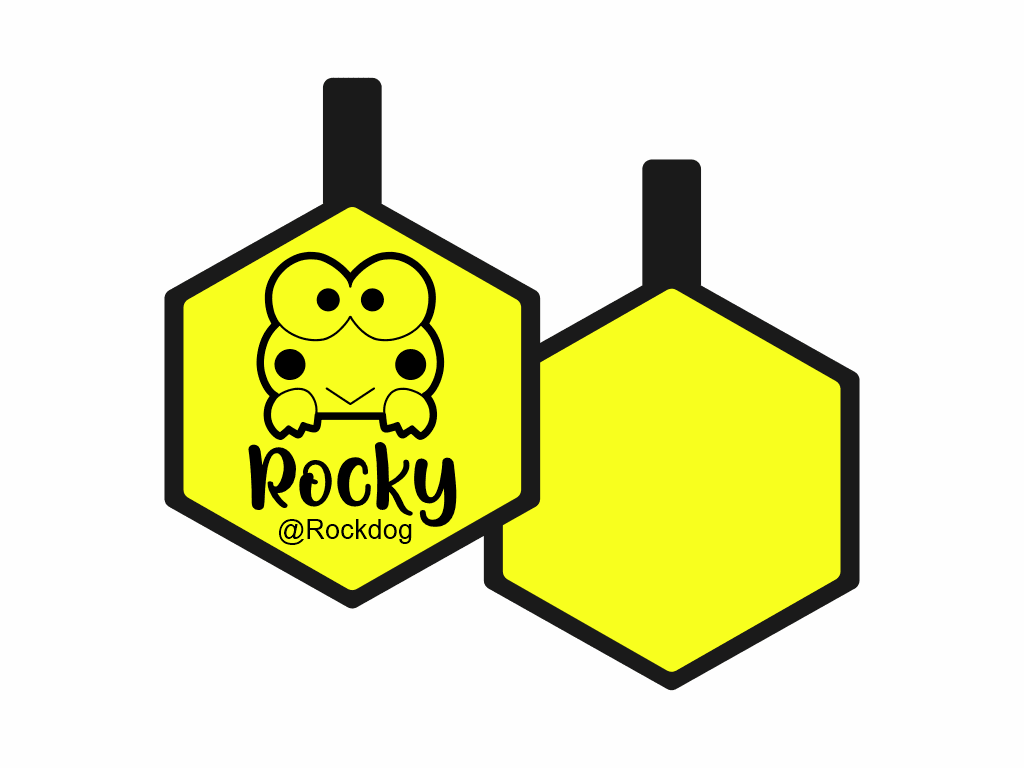 PLACA DE IDENTIFICACIÓN HEXÁGONO - FROOGY7