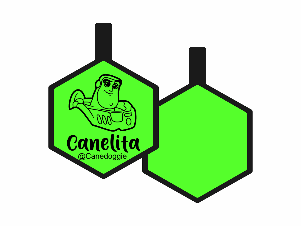 PLACA DE IDENTIFICACIÓN HEXÁGONO - BUZZ LIGTHYEAR8