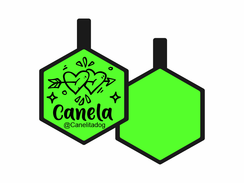 PLACA DE IDENTIFICACIÓN HEXÁGONO - FLECHADOS7