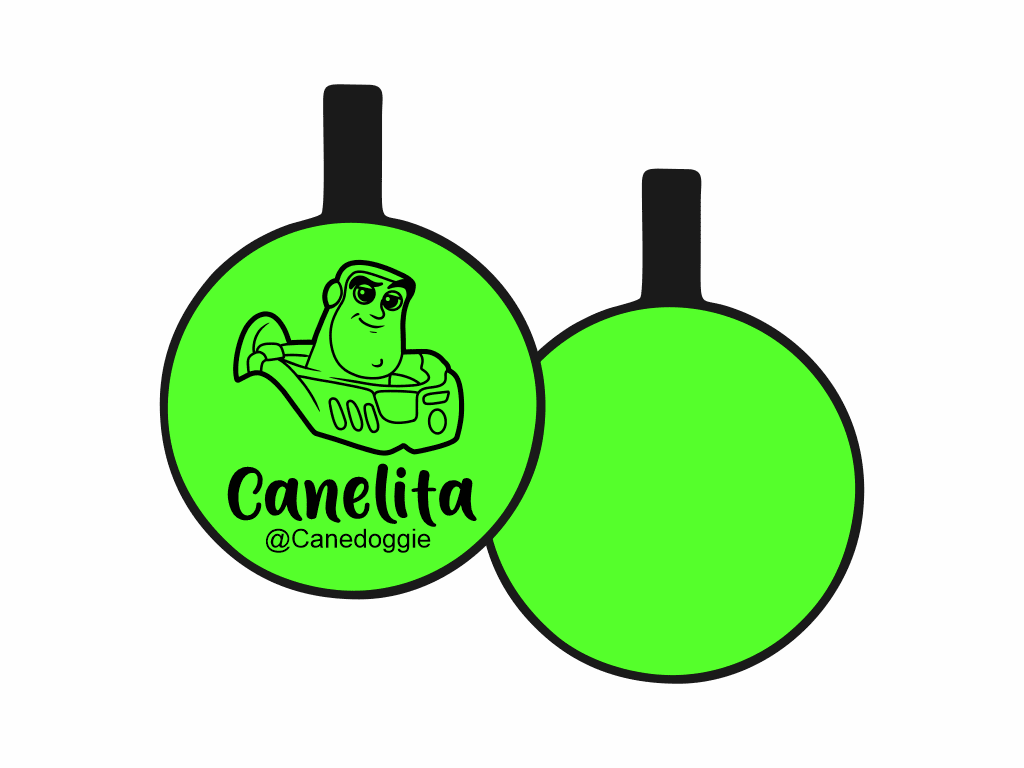 PLACA DE IDENTIFICACIÓN CIRCULO - BUZZ LIGHTYEAR8