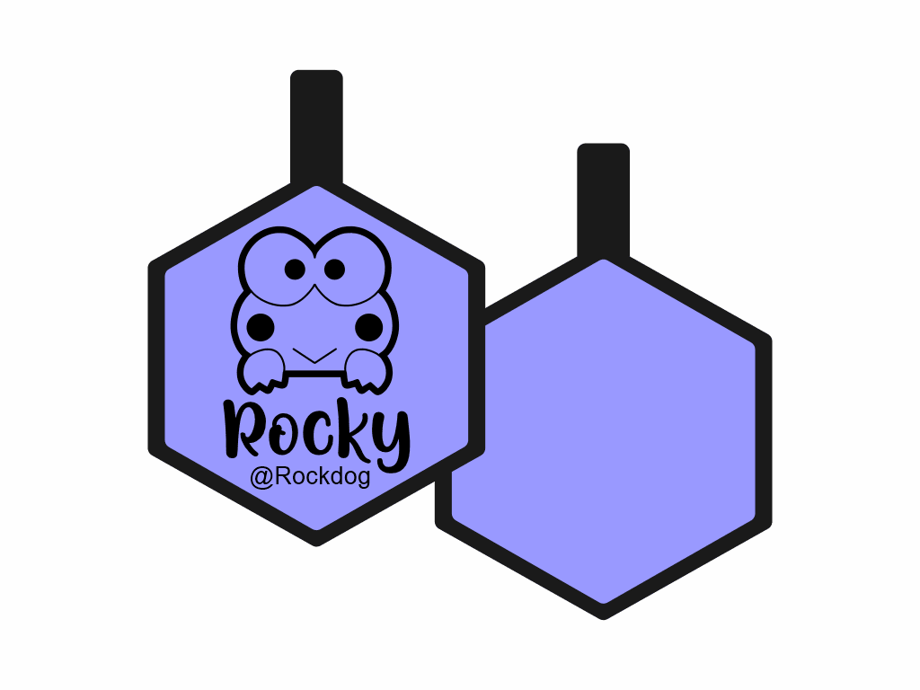 PLACA DE IDENTIFICACIÓN HEXÁGONO - FROOGY12