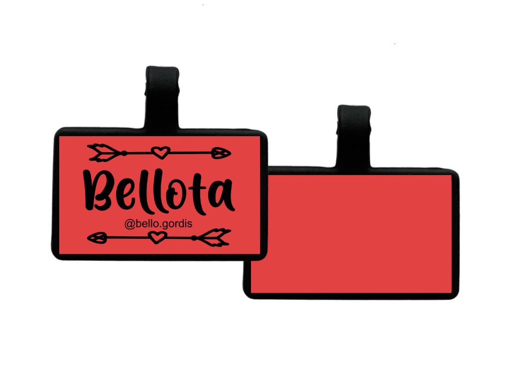 PLACA DE IDENTIFICACIÓN RECTÁNGULO - FLECHAS8