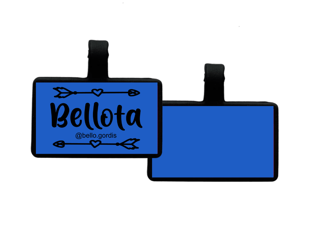 PLACA DE IDENTIFICACIÓN RECTÁNGULO - FLECHAS9