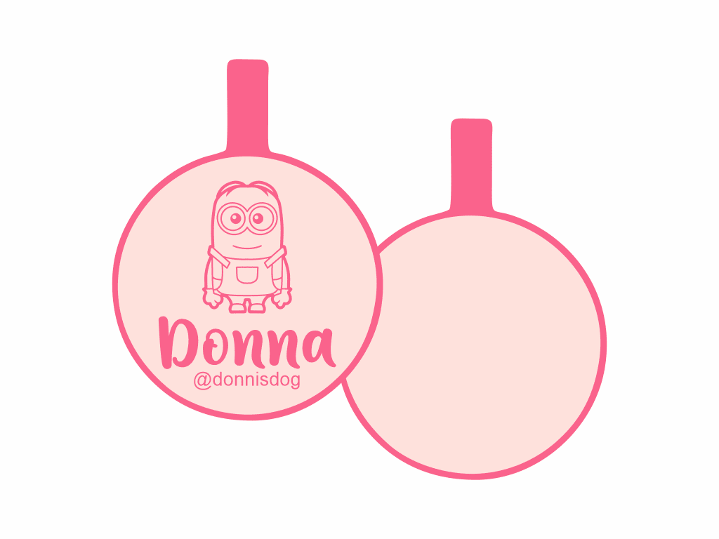 PLACA DE IDENTIFICACIÓN CIRCULO - MININ DAVE13