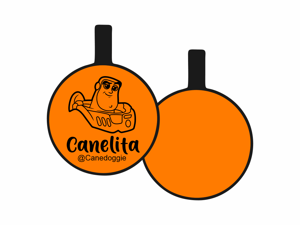 PLACA DE IDENTIFICACIÓN CIRCULO - BUZZ LIGHTYEAR9