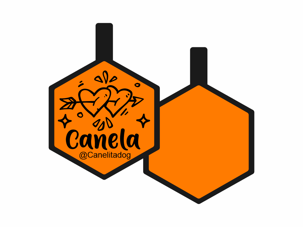 PLACA DE IDENTIFICACIÓN HEXÁGONO - FLECHADOS9