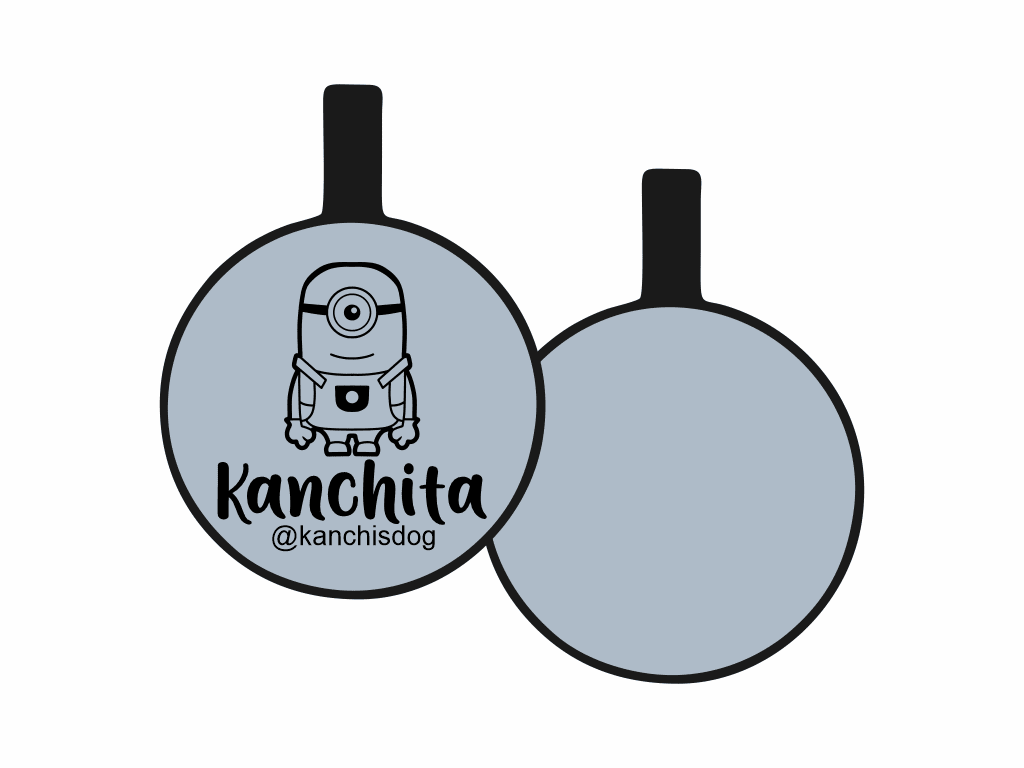 PLACA DE IDENTIFICACIÓN CIRCULO - MININ PHIL6