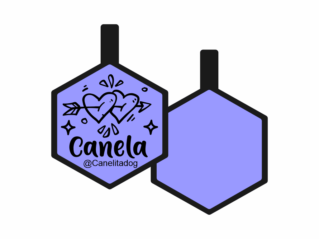 PLACA DE IDENTIFICACIÓN HEXÁGONO - FLECHADOS12