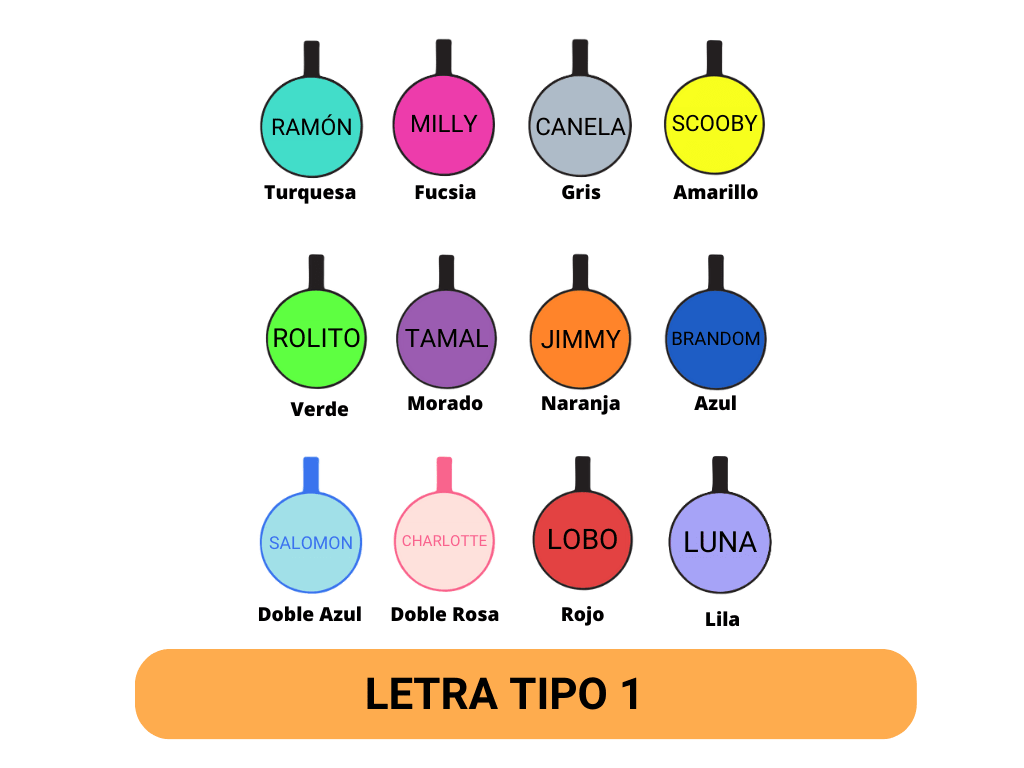 PLACA DE IDENTIFICACIÓN CIRCULO PEQUEÑO - DOBLE AZUL2