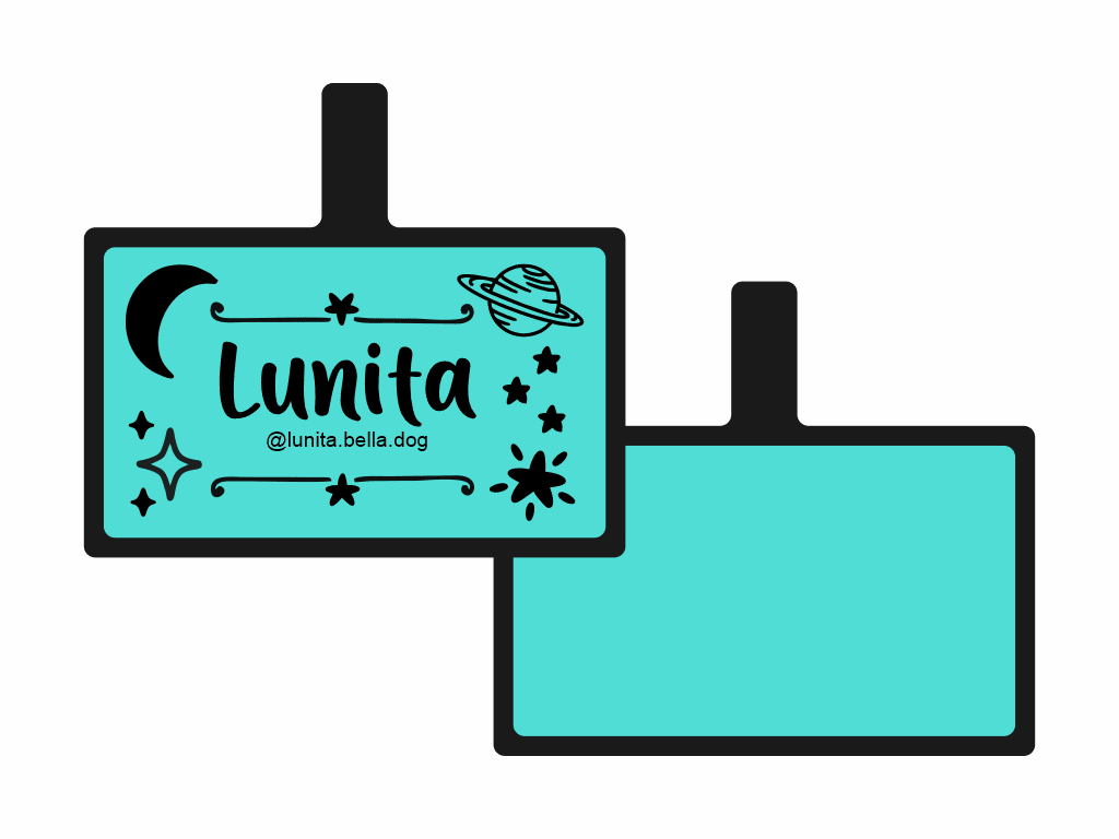 PLACA DE IDENTIFICACIÓN RECTÁNGULO - GALAXIA4