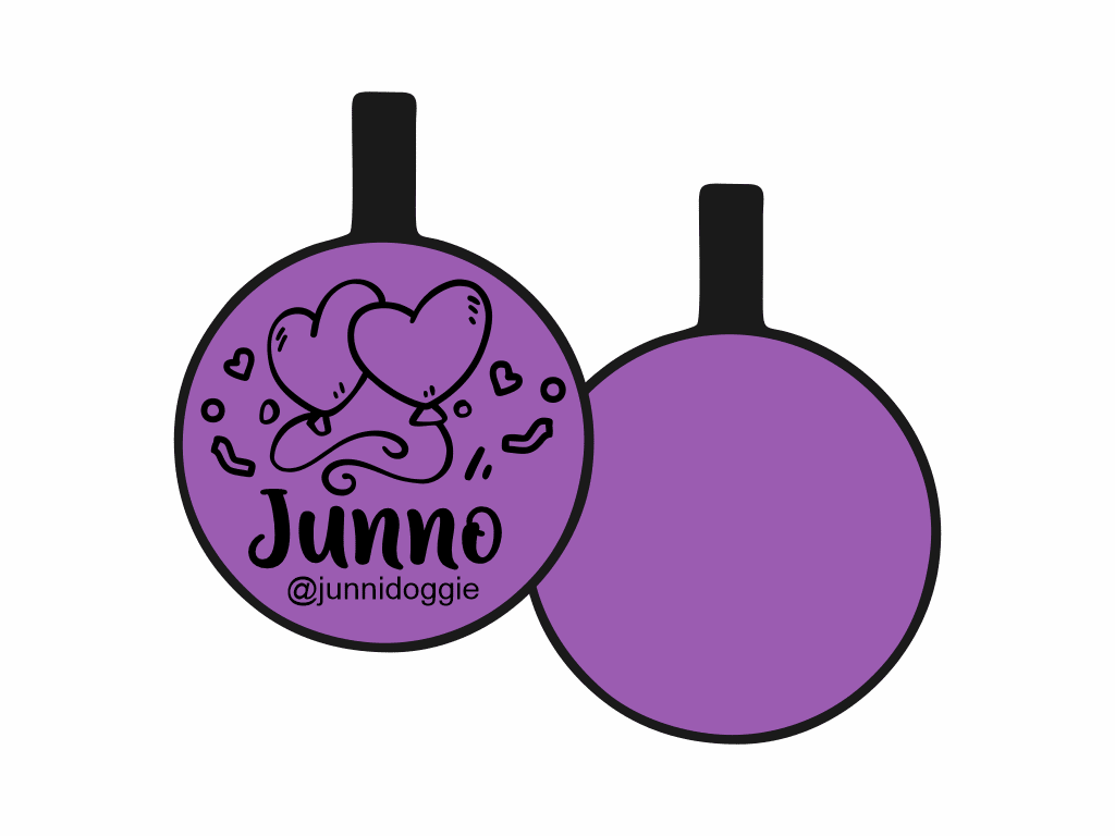 PLACA DE IDENTIFICACIÓN CIRCULO - GLOBOS DE AMOR8