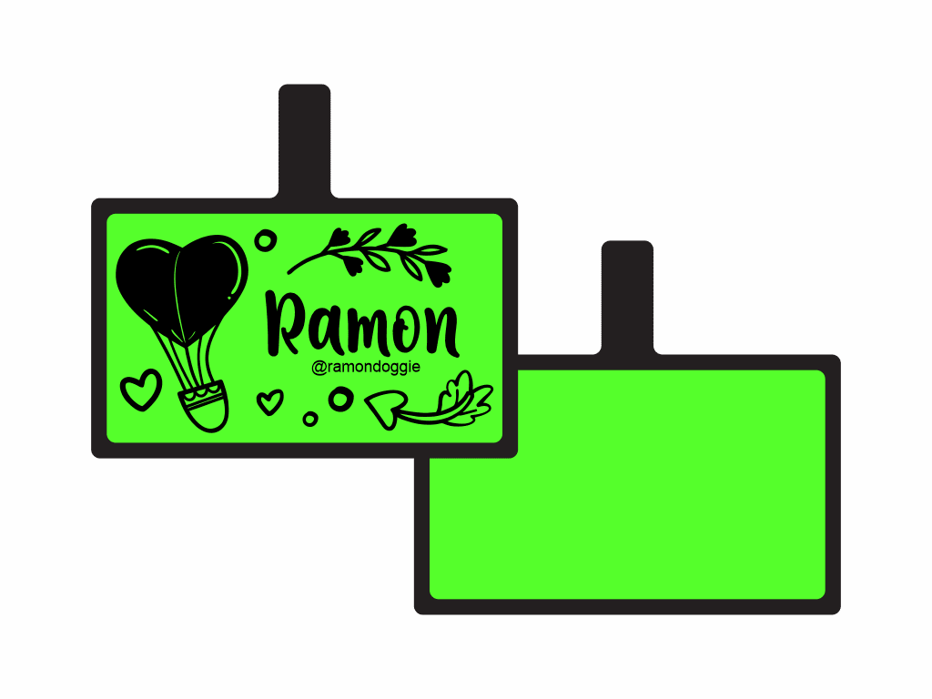 PLACA DE IDENTIFICACIÓN RECTÁNGULO - VIAJE DE AMOR5