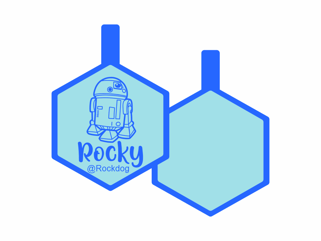 PLACA DE IDENTIFICACIÓN HEXÁGONO - R2D214