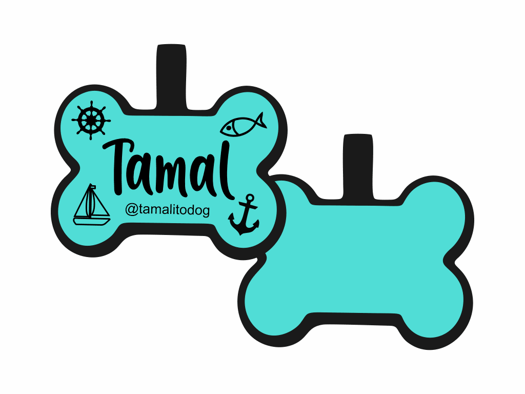 PLACA DE IDENTIFICACIÓN HUESO - NAUTICA4