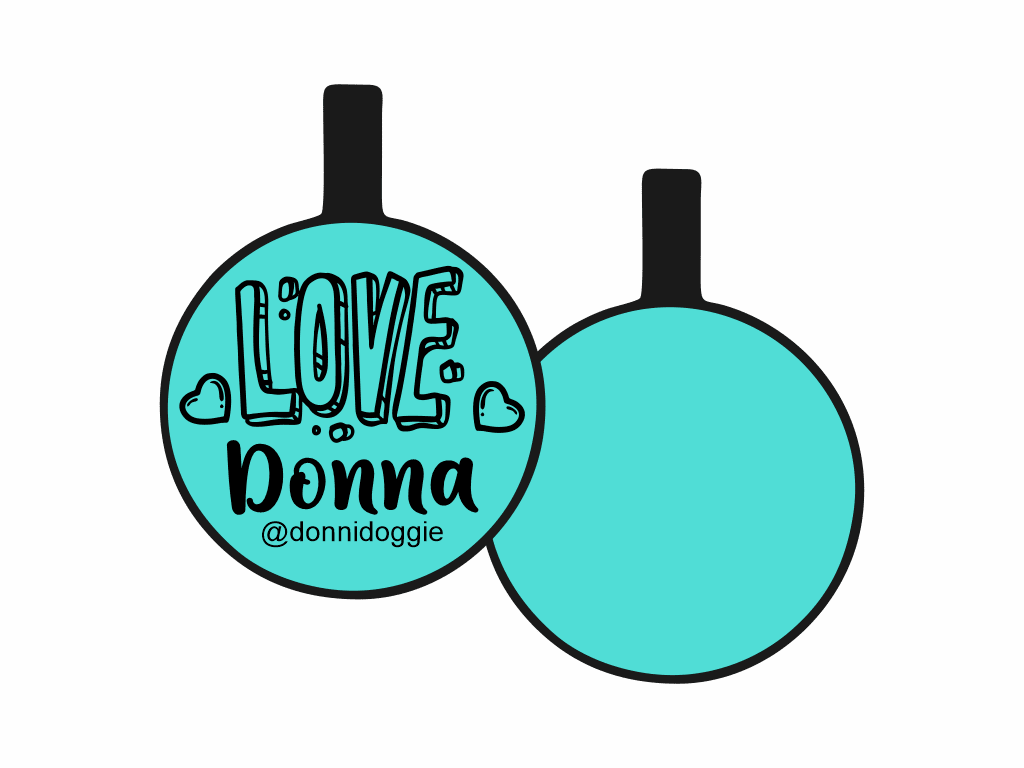 PLACA DE IDENTIFICACIÓN CIRCULO - LOVE4
