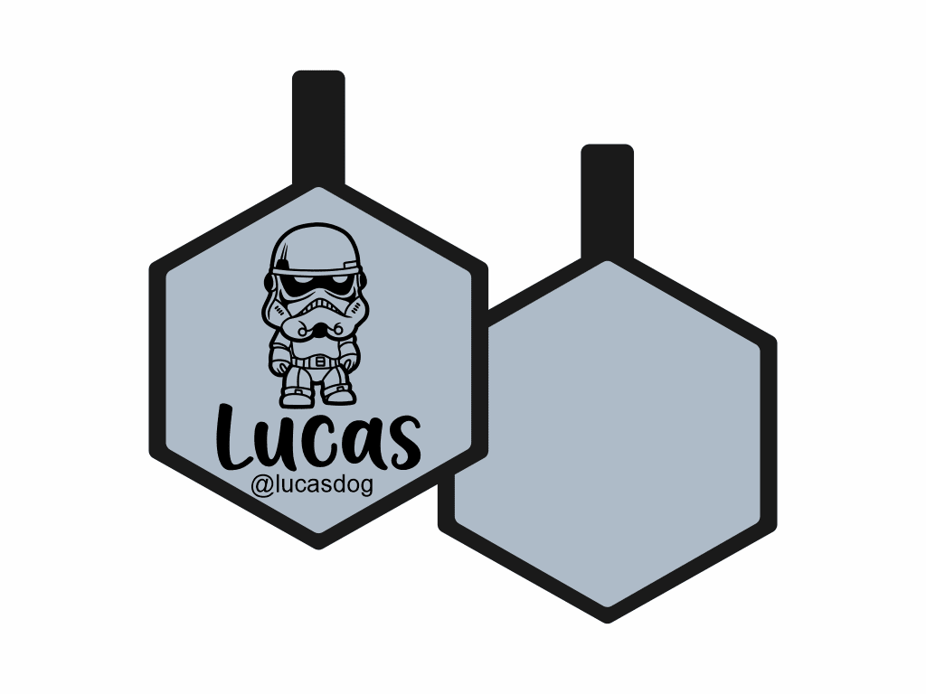 PLACA DE IDENTIFICACIÓN HEXÁGONO - TROOPER6