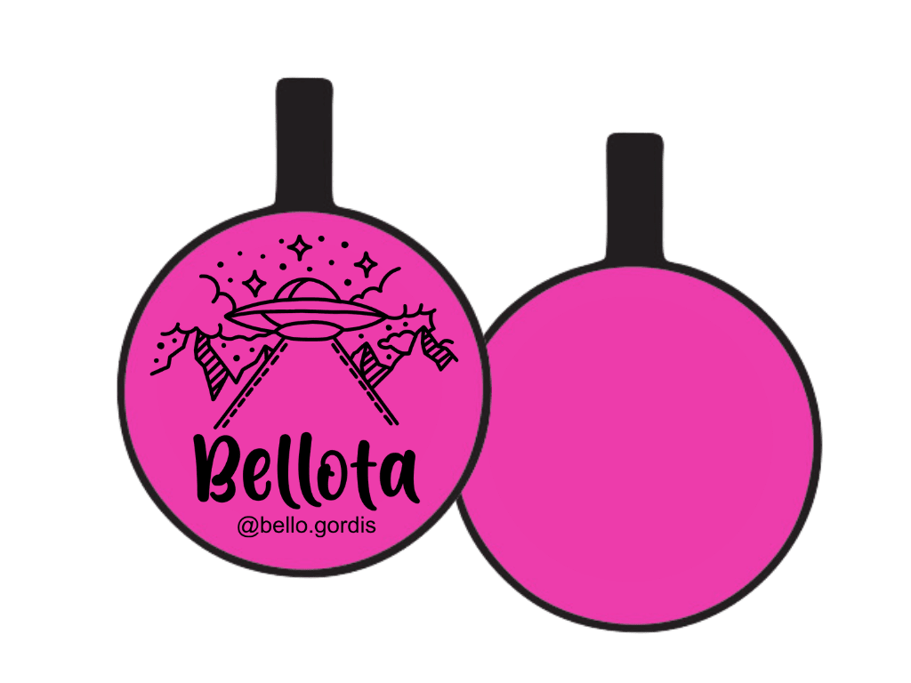 PLACA DE IDENTIFICACIÓN CIRCULO - ALIEN4