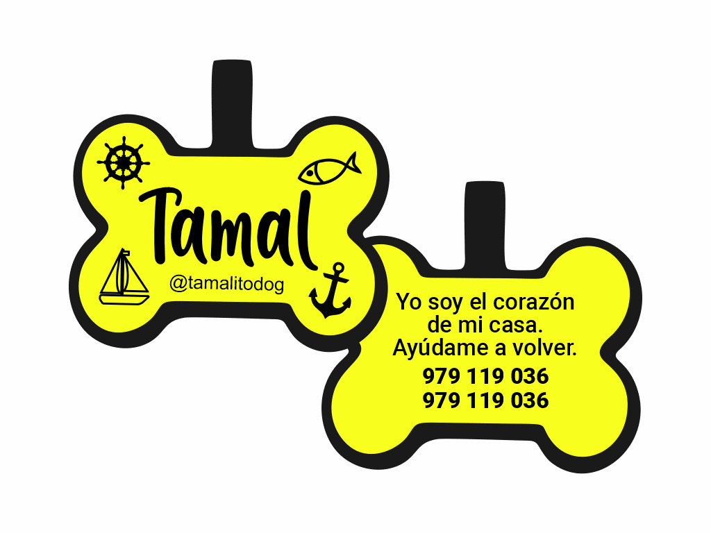 PLACA DE IDENTIFICACIÓN HUESO - NAUTICA7