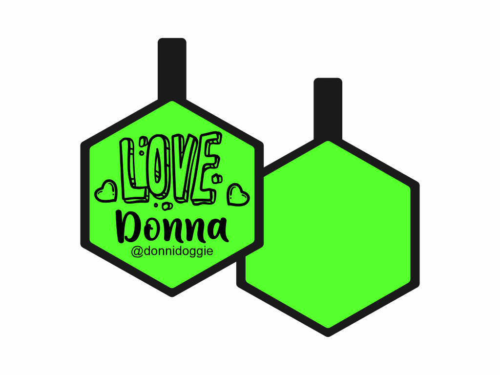 PLACA DE IDENTIFICACIÓN HEXÁGONO - LOVE7