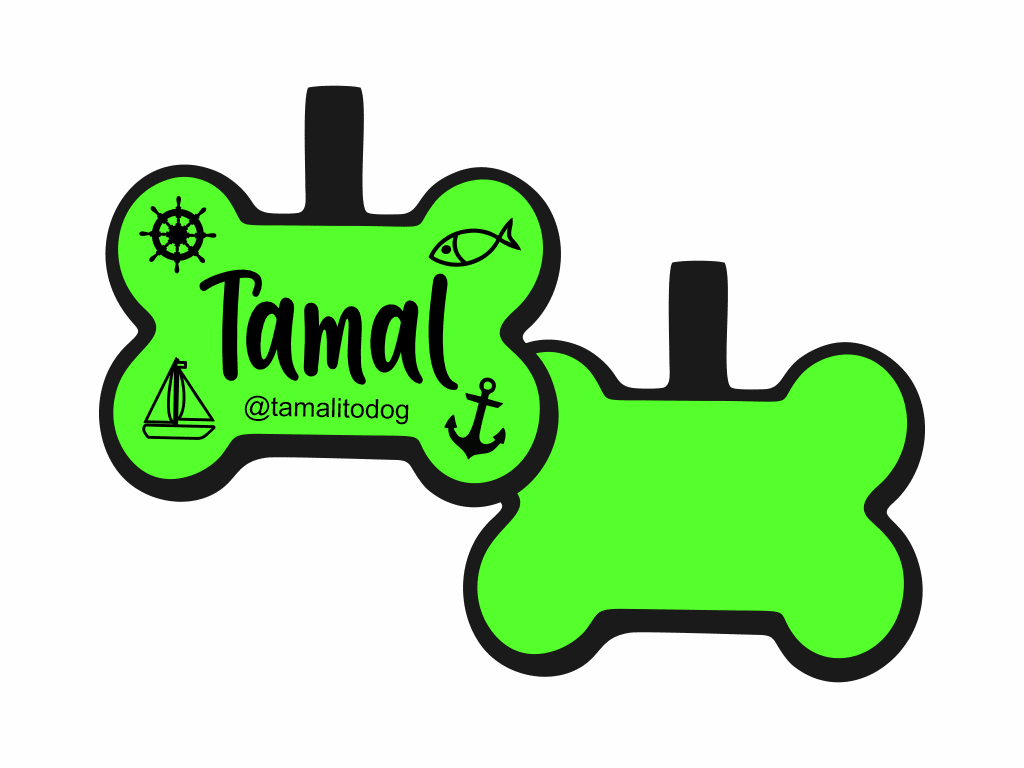 PLACA DE IDENTIFICACIÓN HUESO - NAUTICA8