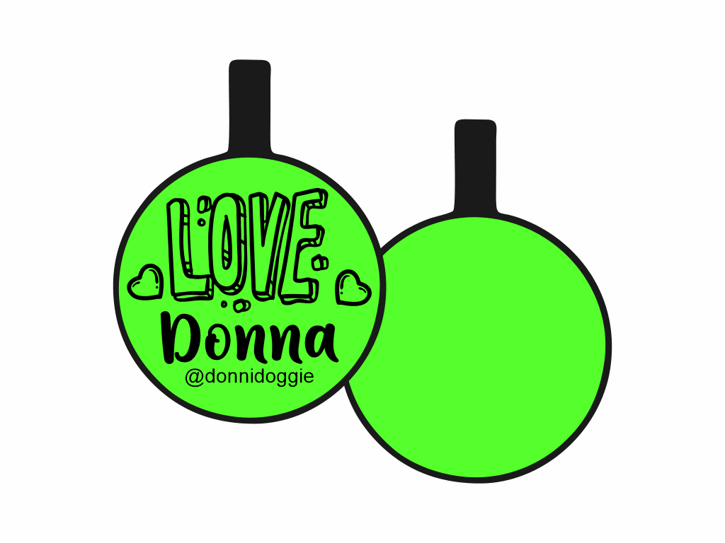 PLACA DE IDENTIFICACIÓN CIRCULO - LOVE7