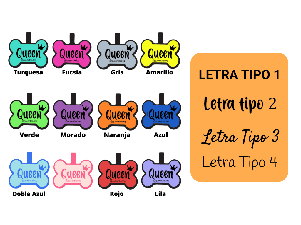 PLACA DE IDENTIFICACIÓN HUESO - QUEEN2