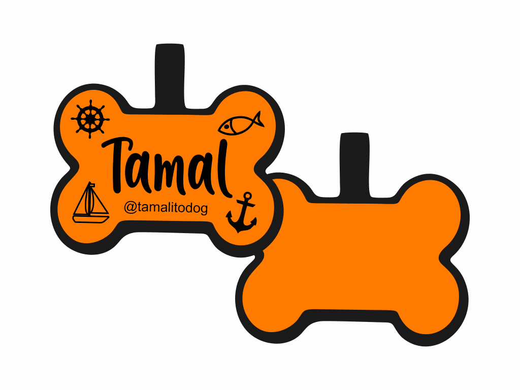 PLACA DE IDENTIFICACIÓN HUESO - NAUTICA10