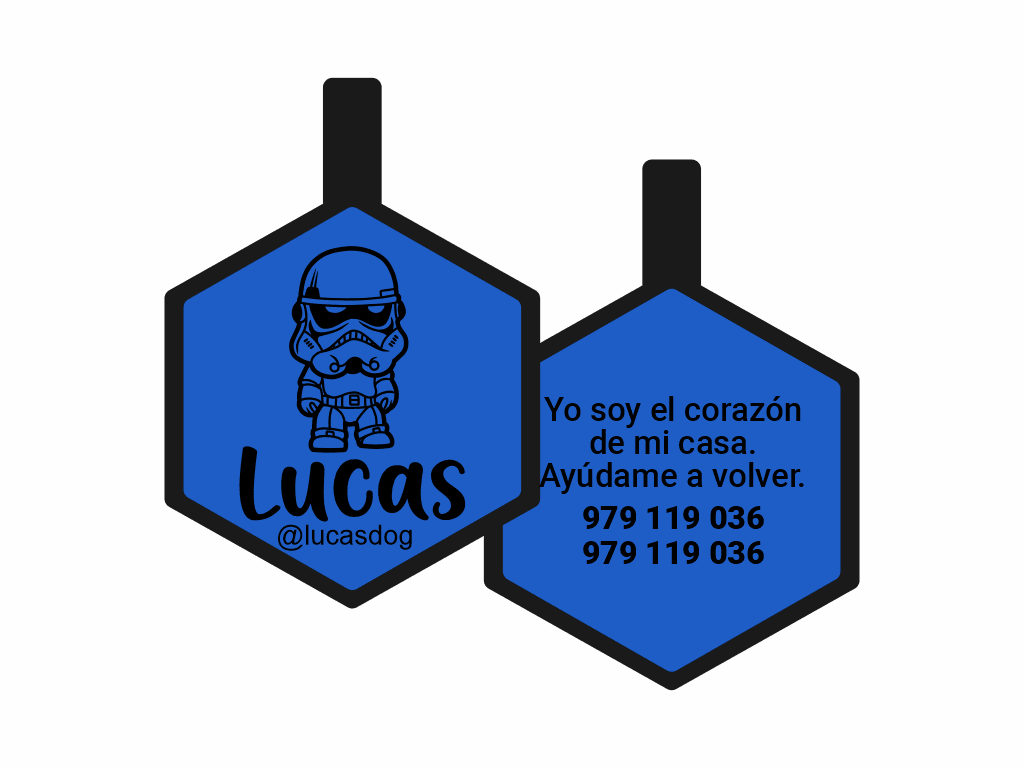 PLACA DE IDENTIFICACIÓN HEXÁGONO - TROOPER1