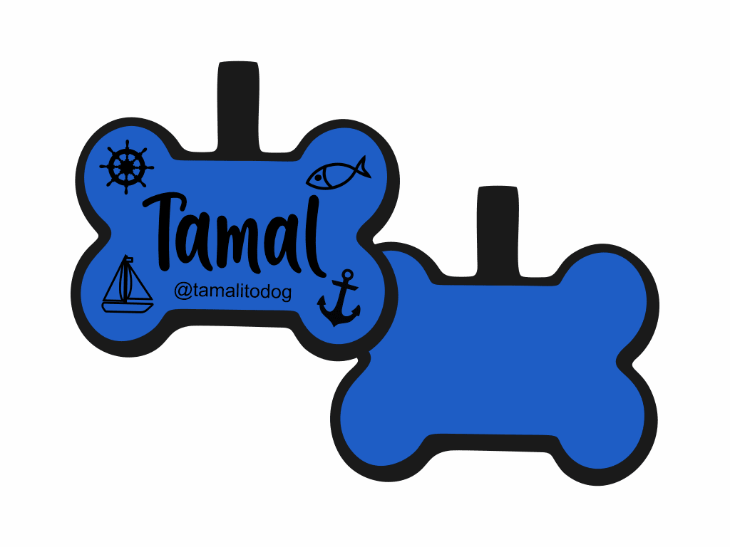PLACA DE IDENTIFICACIÓN HUESO - NAUTICA11