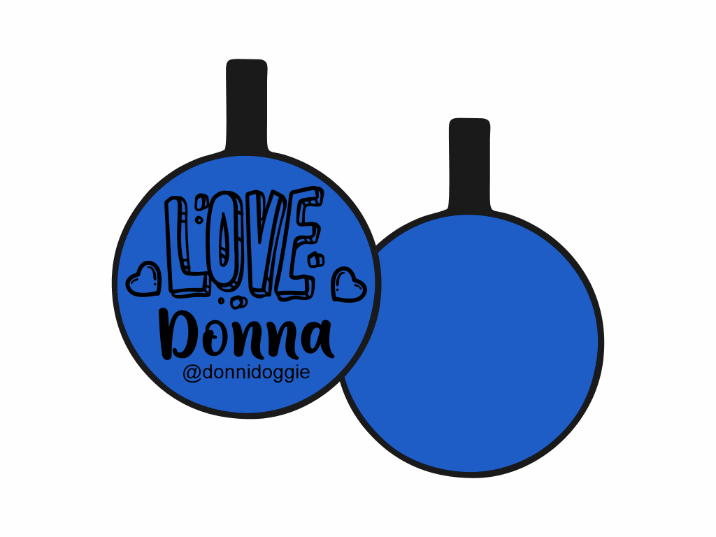 PLACA DE IDENTIFICACIÓN CIRCULO - LOVE10