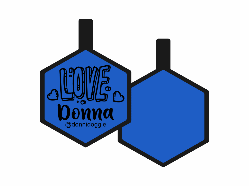 PLACA DE IDENTIFICACIÓN HEXÁGONO - LOVE10