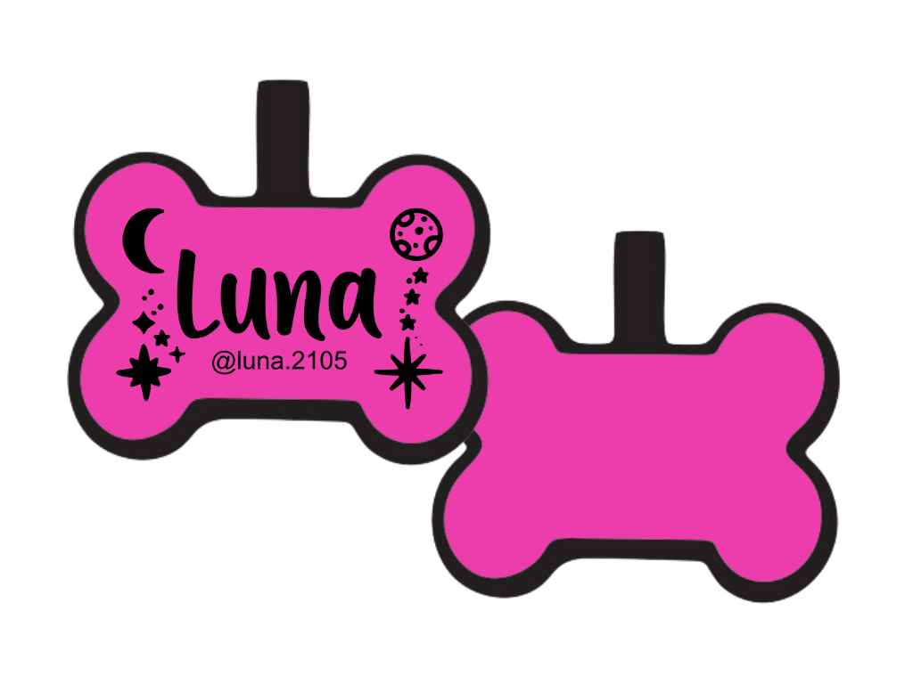 PLACA DE IDENTIFICACIÓN HUESO - LUNAS Y ESTRELLAS4