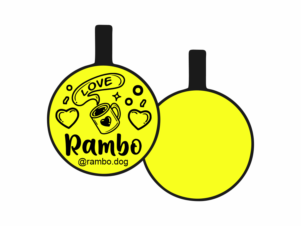 PLACA DE IDENTIFICACIÓN CIRCULO - COFFE LOVE6