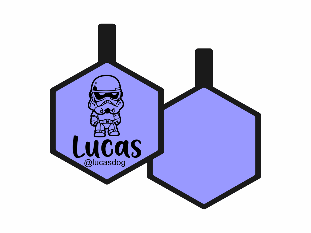 PLACA DE IDENTIFICACIÓN HEXÁGONO - TROOPER12