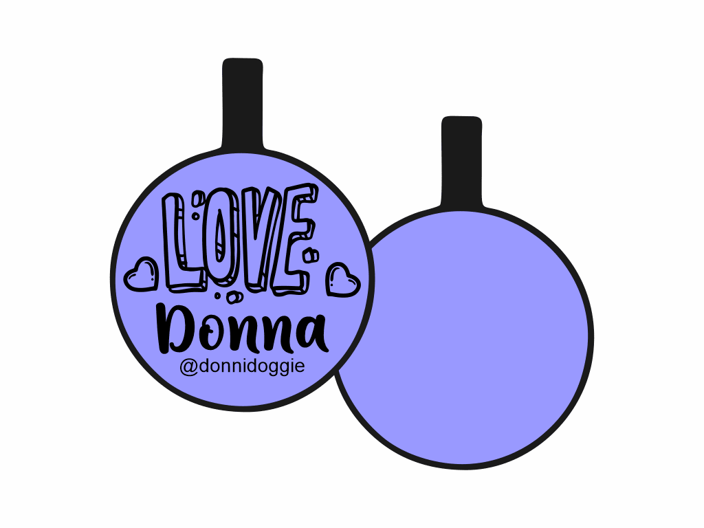 PLACA DE IDENTIFICACIÓN CIRCULO - LOVE12