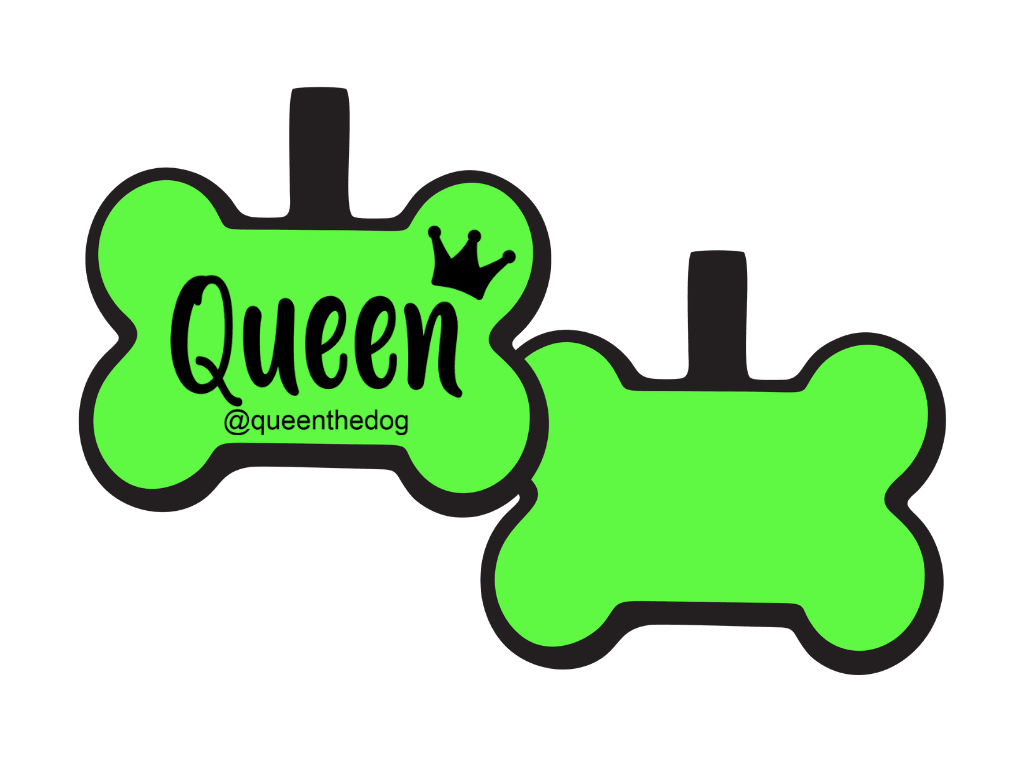 PLACA DE IDENTIFICACIÓN HUESO - QUEEN7
