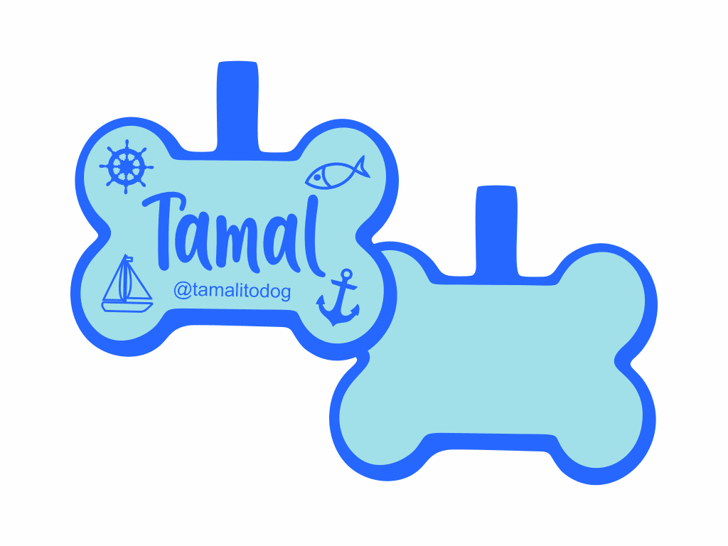 PLACA DE IDENTIFICACIÓN HUESO - NAUTICA13