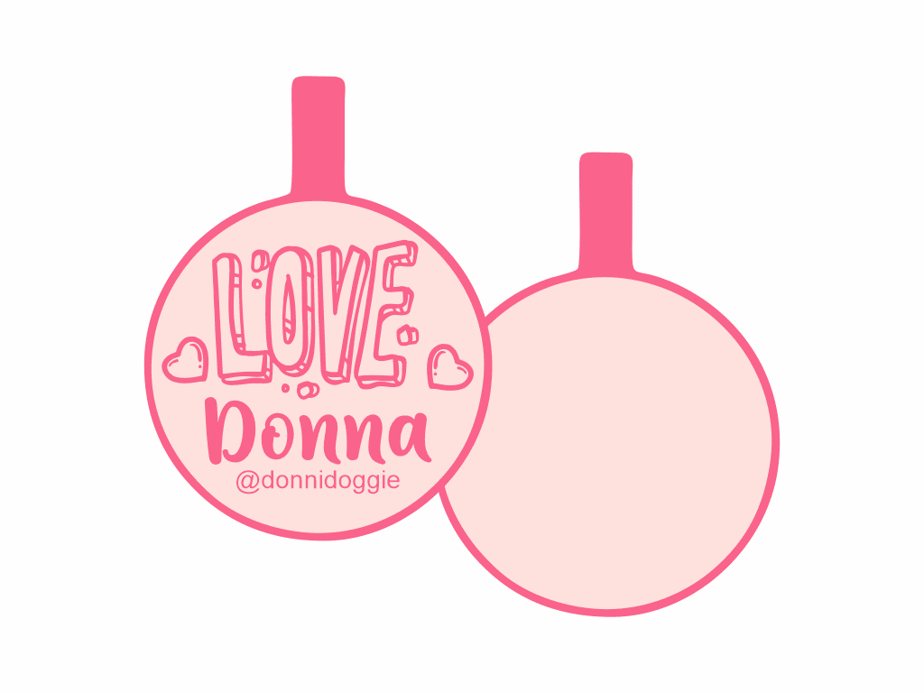 PLACA DE IDENTIFICACIÓN CIRCULO - LOVE13