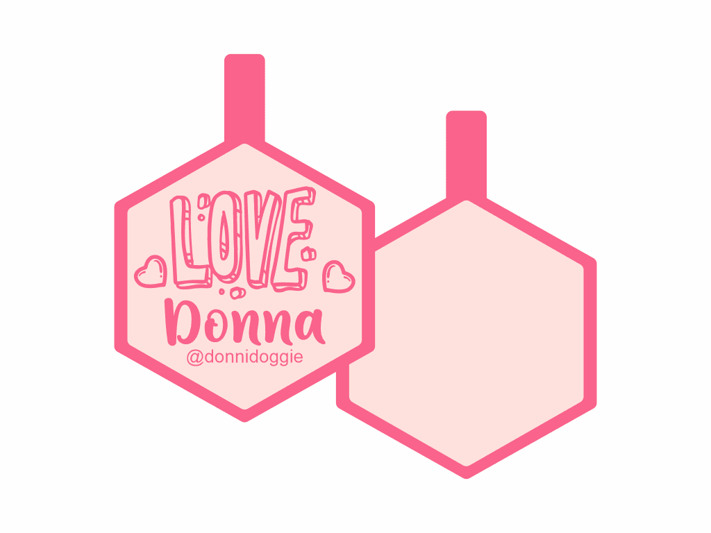 PLACA DE IDENTIFICACIÓN HEXÁGONO - LOVE13