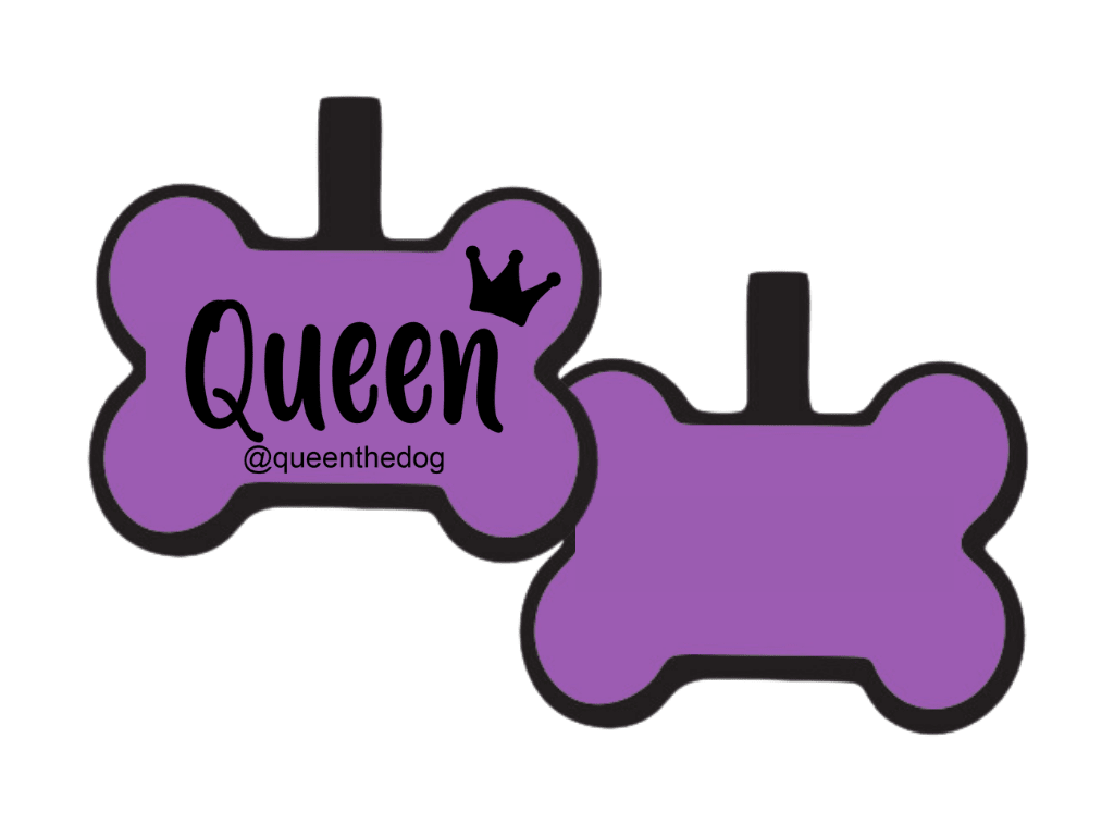PLACA DE IDENTIFICACIÓN HUESO - QUEEN8