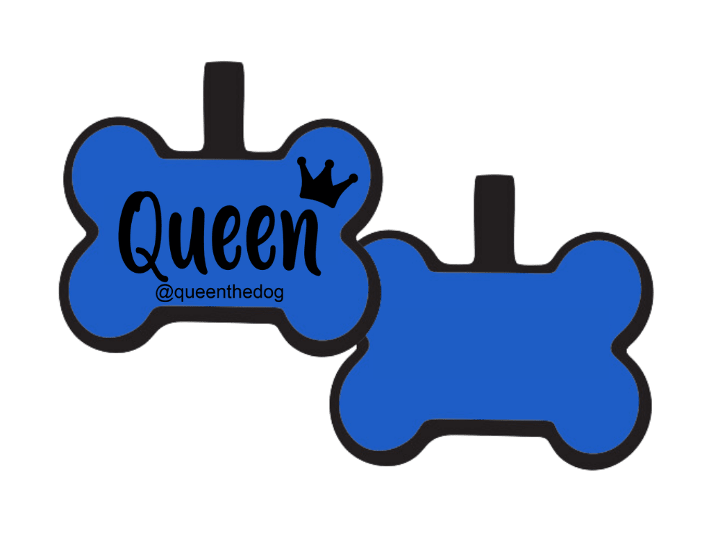 PLACA DE IDENTIFICACIÓN HUESO - QUEEN10