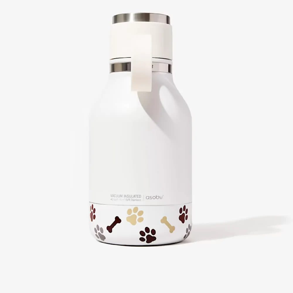 ASOBU DOG BOWL BOTTLE STAINLESS WHITE4