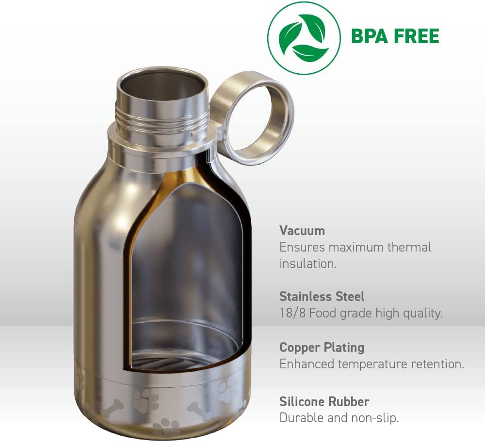 ASOBU DOG BOWL BOTTLE STAINLESS BLUE8