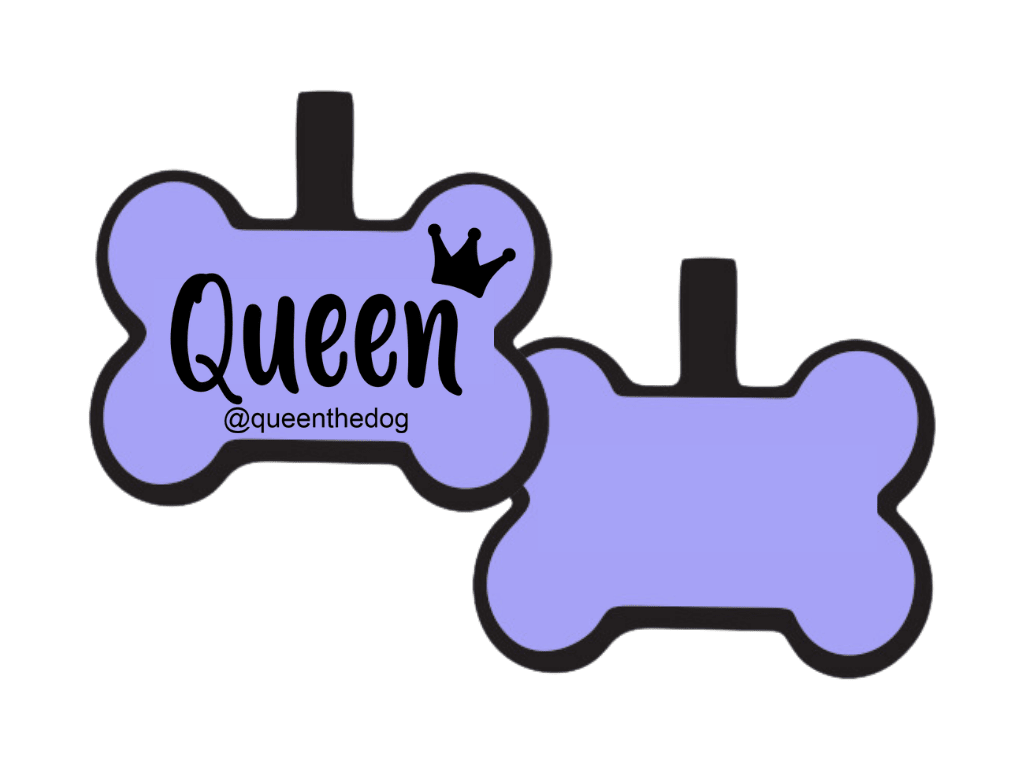 PLACA DE IDENTIFICACIÓN HUESO - QUEEN12