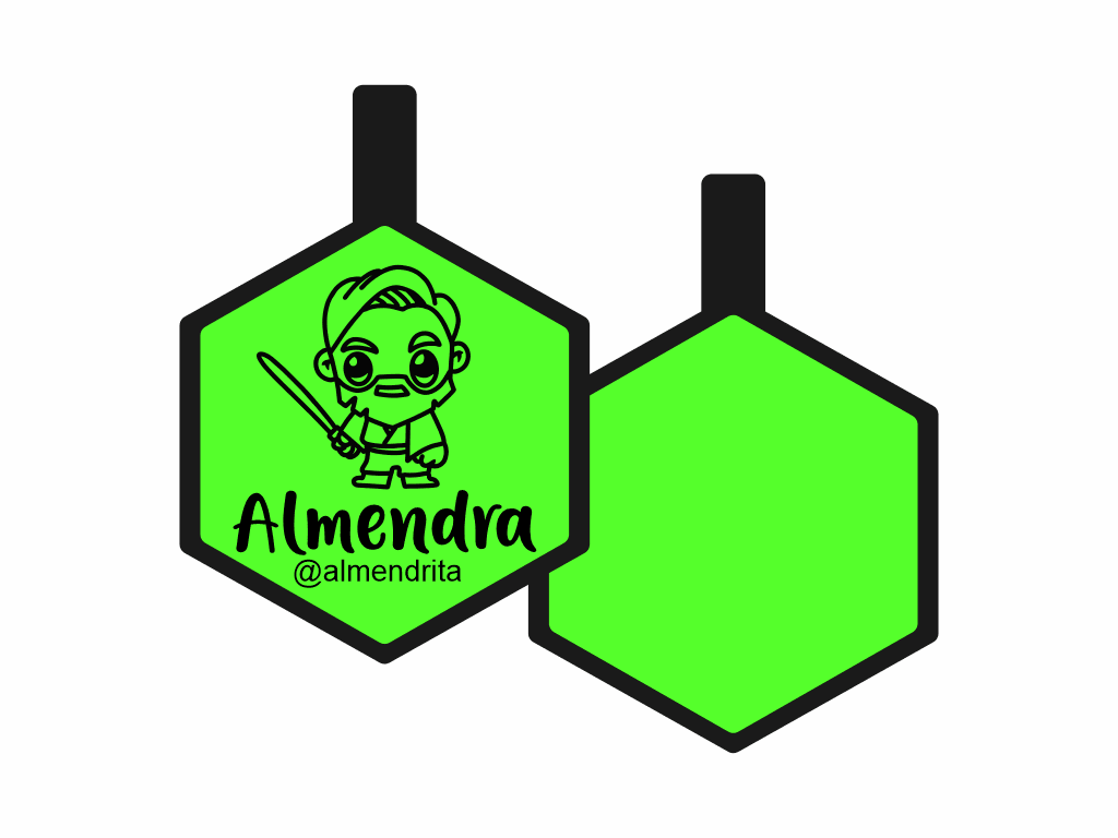 PLACA DE IDENTIFICACIÓN HEXÁGONO - OBIWAN8